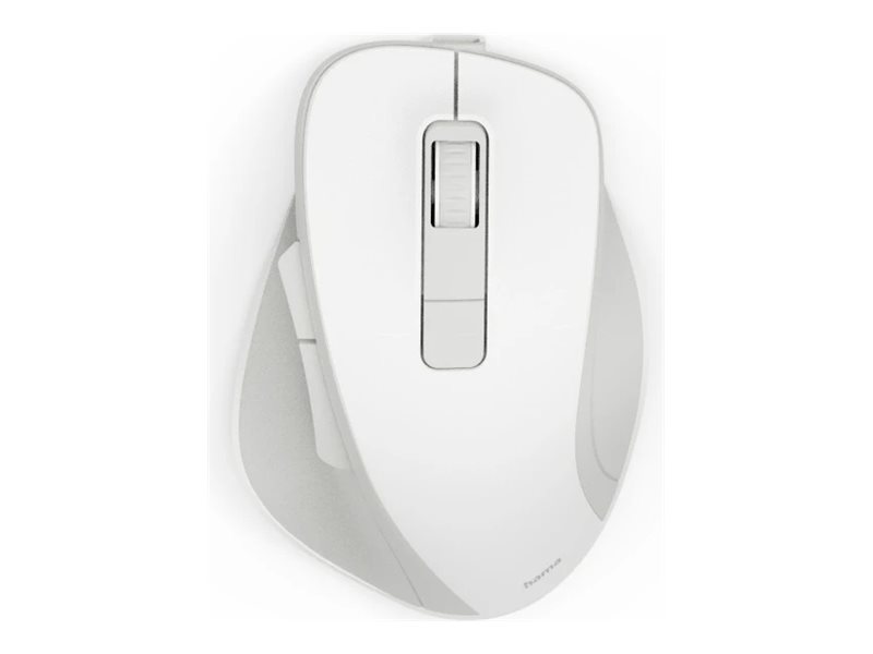 Hama Wm-500 - Mus - Ergonomisk - Silent, Rechargable Battery - Højrehåndet - Optisk - 6 Knapper - Trådløs - 2.4 Ghz - Trådløs Modtager (Usb) - Hvid -