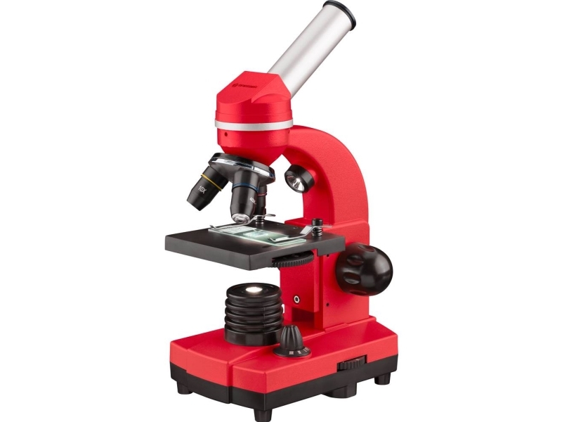 Bresser Optics Junior Biolux Sel, Optisk Mikroskop, Rød, Aluminium, Plast, 1600X, 40X, 10X - 20X