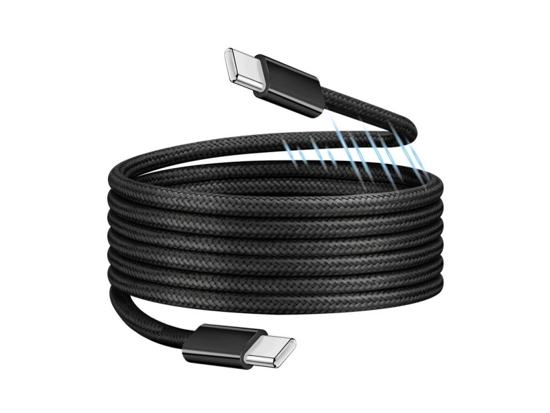 Logilink Usb-C Kabel Usb 2.0 Usb-C Stik 1.0 M Sort Med Magnetisk Oprulning Cu0231