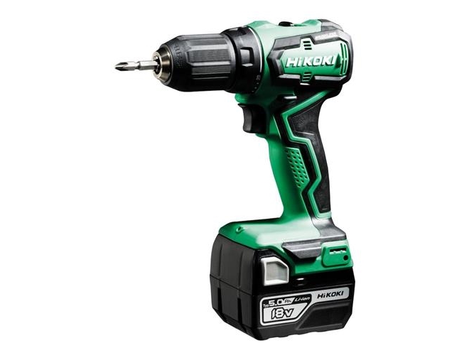 Hikoki DS18DDWPZ, Skruemaskine, Pistolhåndtag, 1/2, Sort, Grøn, Børstefri, 1700 rpm