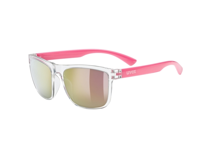 Uvex Rookie Clear, Multisportbrille, Junge/Mädchen, Vollrand, Pink, Durchscheinend, Pink