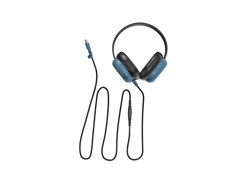 Stm Hear-O Headphones (Usb-C) Com (Black / Blue), Ledningsført, 170 G, Hovedtelefoner, Sort, Blå