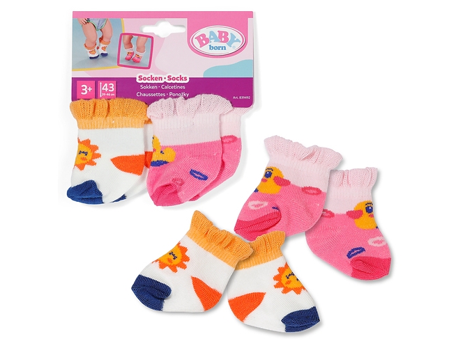 BABY born Sockor 2 varianter 43 cm | Leksaker - Figurer & Dockor - Dockkläder och tillbehör | GameStuff