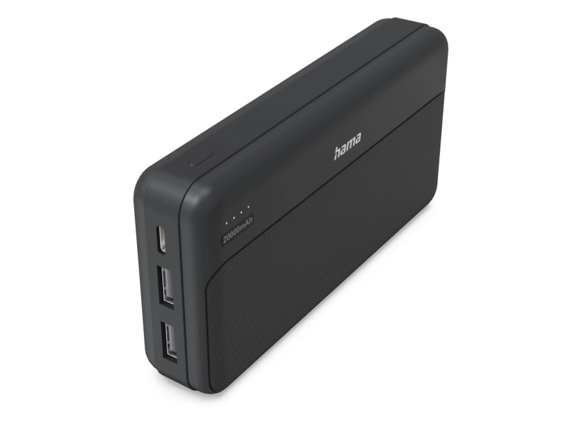 Hama Pocket 20, 20000 Mah, Lithium Polymer (Lipo), Anthrazit