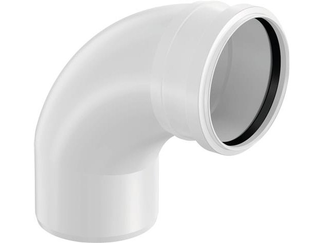 Decibel böj 110 mm 88,5° 1Mf Sv | VVS Artiklar - Dränering - Bulleravbrott avlopp | GameStuff