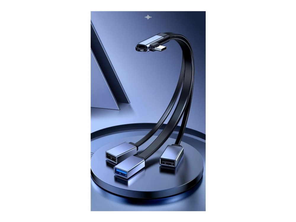 Microconnect - Usb-C Adaptersæt - 24 Pin Usb-C (Han) Til Usb Type A, Usb (Hun) - Usb 3.0 - 12 Cm - Blå
