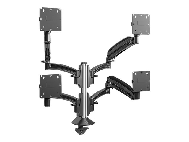 Chief Kontour K1c Series K1c420b - Monteringssæt - Justerbar Arm - For 4 Lcd Displays - Aluminium - Sort - Skærmstørrelse: 10"-36" - Skrivebordsmonte