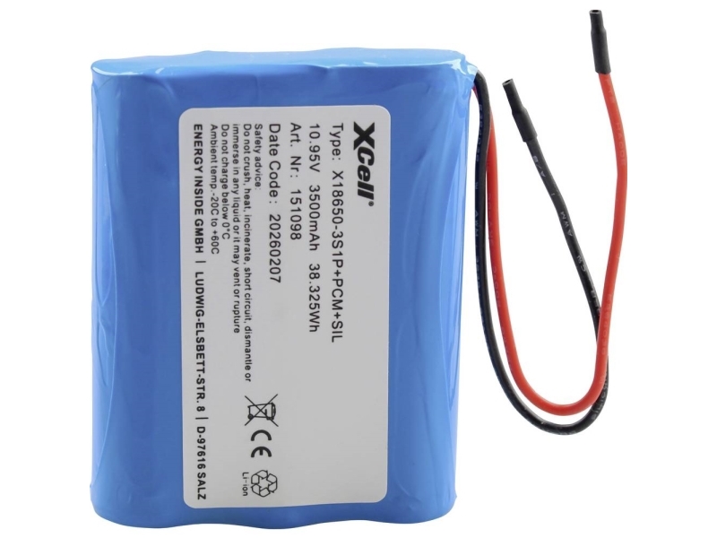 Xcell Special-Batteri Celletal: 3 Batteristørrelse: 18650 Litium 11.1 V 3500