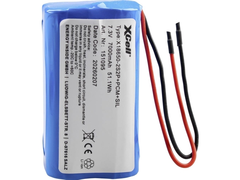 Xcell Special-Batteri Celletal: 4 Batteristørrelse: 18650 Litium 7.4 V 7000