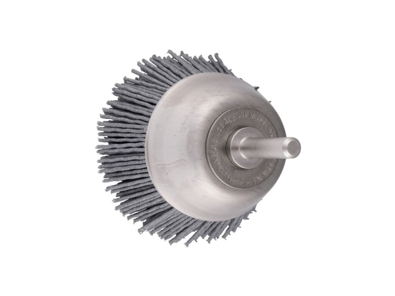 Pferd Tools Hest Pferd Inox-Total Kupferbürste Unpoliert Rbuit Ø50 Mm Schaft-Ø6 Mm Sic-Filament-Ø0,90 Mm Körnung 180 Tbuit 5010/6 Sic 180 0,90 432100