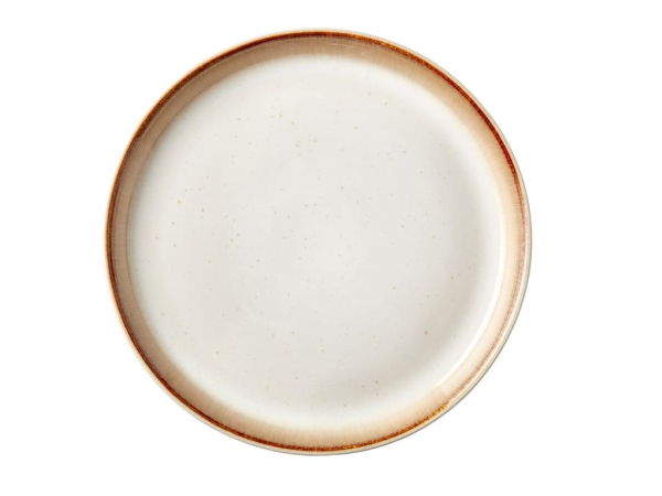 Bitz 14111, Middagstallerken, Rund, Stentøj, Cremefarvet, 17 Cm, 1 Stk