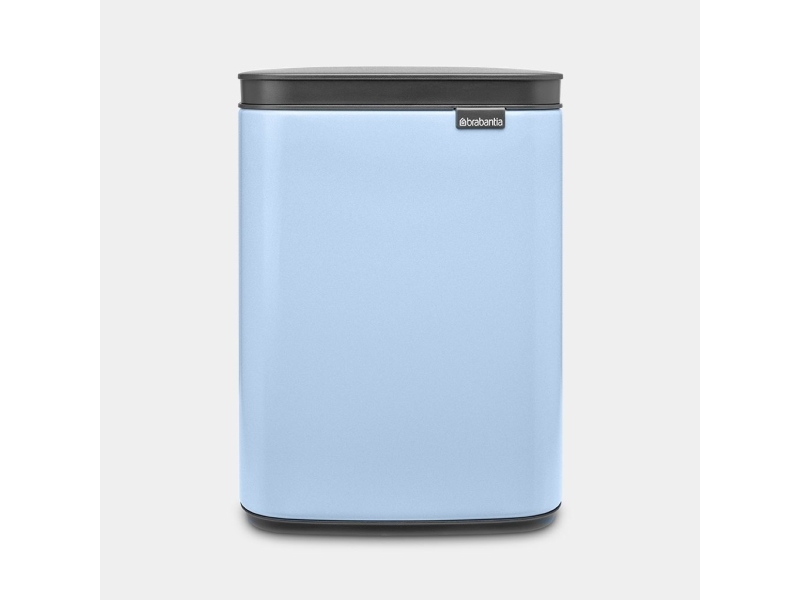 Brabantia Bo Waste Bin, 4 L, Rektangulær, Stål, Sort, Blå, Stål, Vejledning