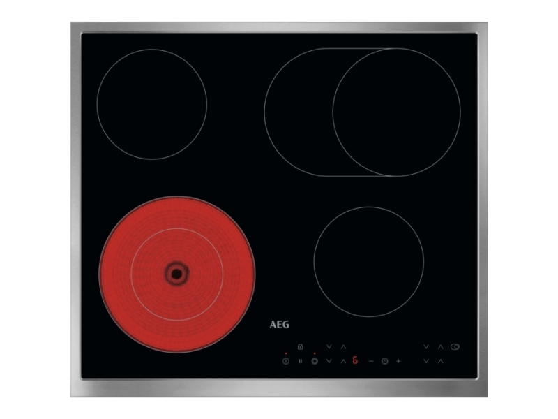 AEG TN64RA06XB, Sort, Indbygget, 60 cm, Keramisk, Keramisk, 4 zone(s)