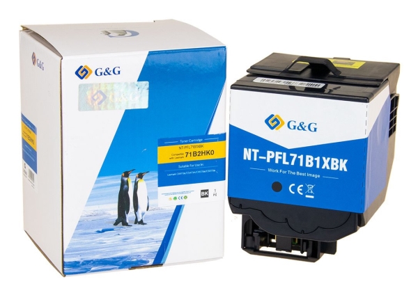 G&G Kompatibel Mit Lexmark 71B2hk0 Xl-Tonerschwarz (6.000 Seiten), 6000 Seiten, Schwarz, 1 Stück(E)