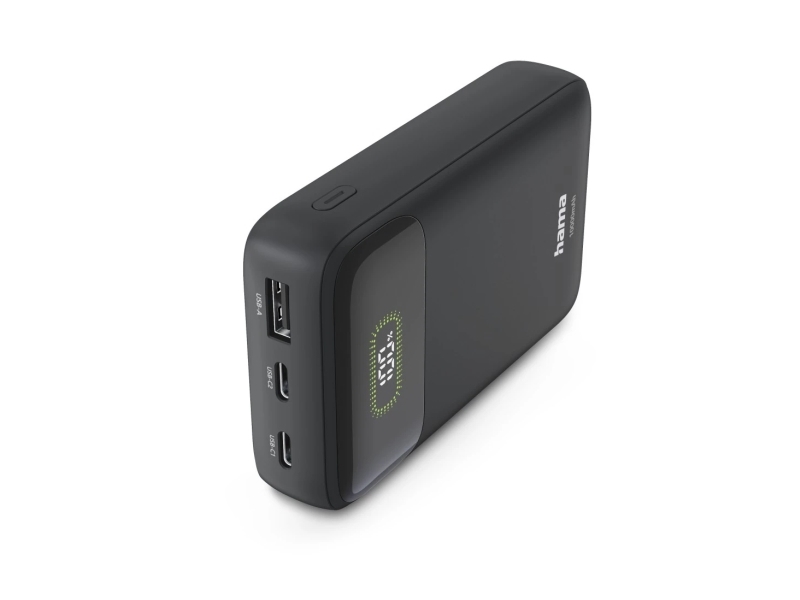 Hama Pd10-W20, 10000 Mah, Lithium Polymer (Lipo), Quick Charge 3.0, Power Delivery 3.0, 3,7 V, 22 W, Anthracit