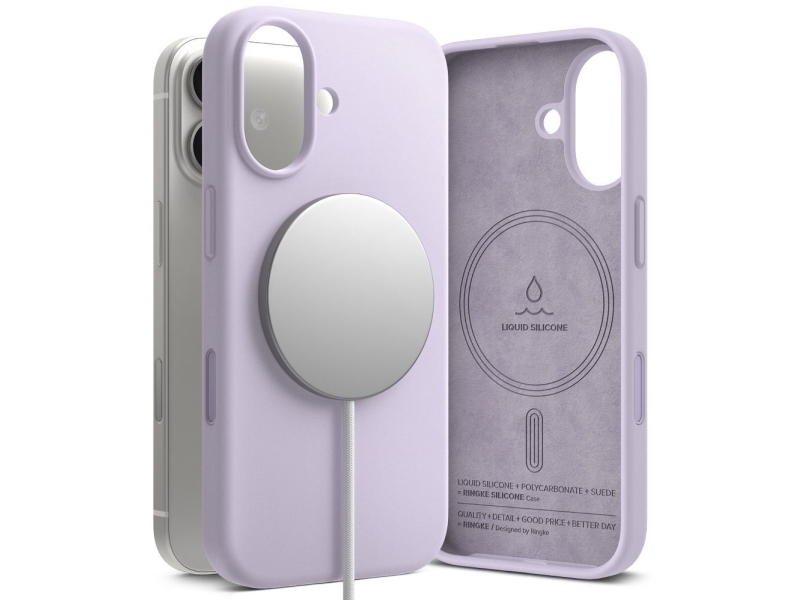 Ringke Silikon Magnetic Magsafe Case Für Iphone 17 - Purple