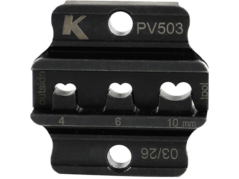 Klauke PV503 Presindsats Fotovoltaik-forbindelse 4 til 10 mm² Passer til mærke Klauke EKM50ML