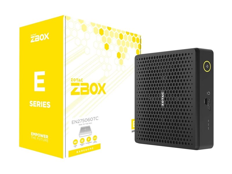 ZOTAC ZBOX MAGNUS EN275060TC - Mini PC Core Ultra 7 255HX / jopa 5,2 GHz - RAM 16 GB - SSD 1 TB - GeForce RTX 5060 Ti - Gigabit Ethernet, 2.5 Gigabit Ethernet, IEEE 802.11ax (Wi-Fi 6), Bluetooth 5.4, IEEE 802.11be (Wi-Fi 7) - Win 11 Home - display: none