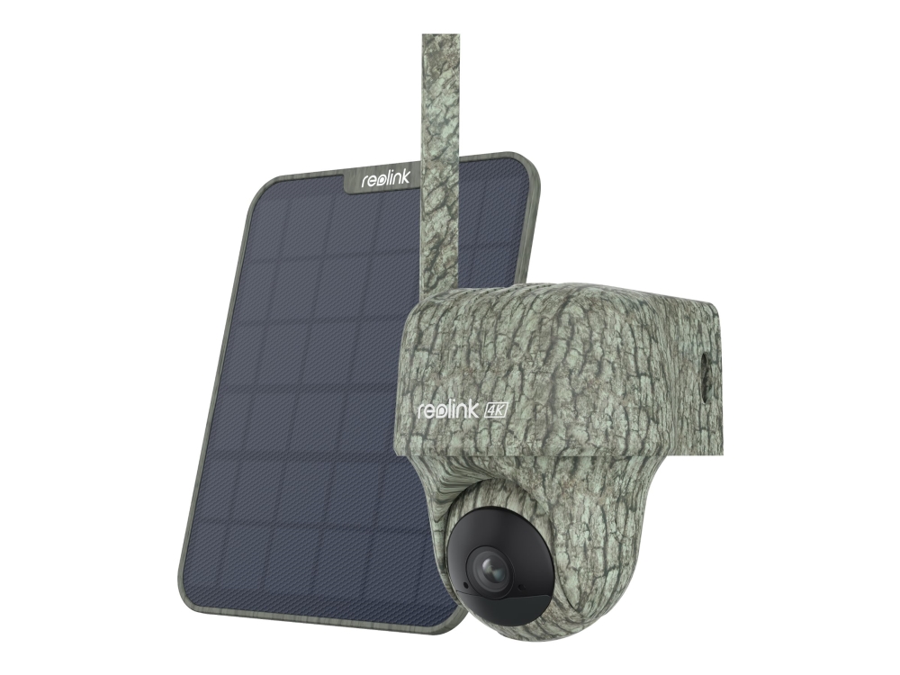 Reolink Go Series Ranger PT - Netværksovervågningskamera - panonering / hældningsvinkel - kanontårn - udendørs - vandtæt - farve (Dag/nat) - 3840 x 2160 - 4K - audio - trådløs - 4G, 3G, LTE, WCDMA - H.265, H.264 - med Reolink Solar Panel