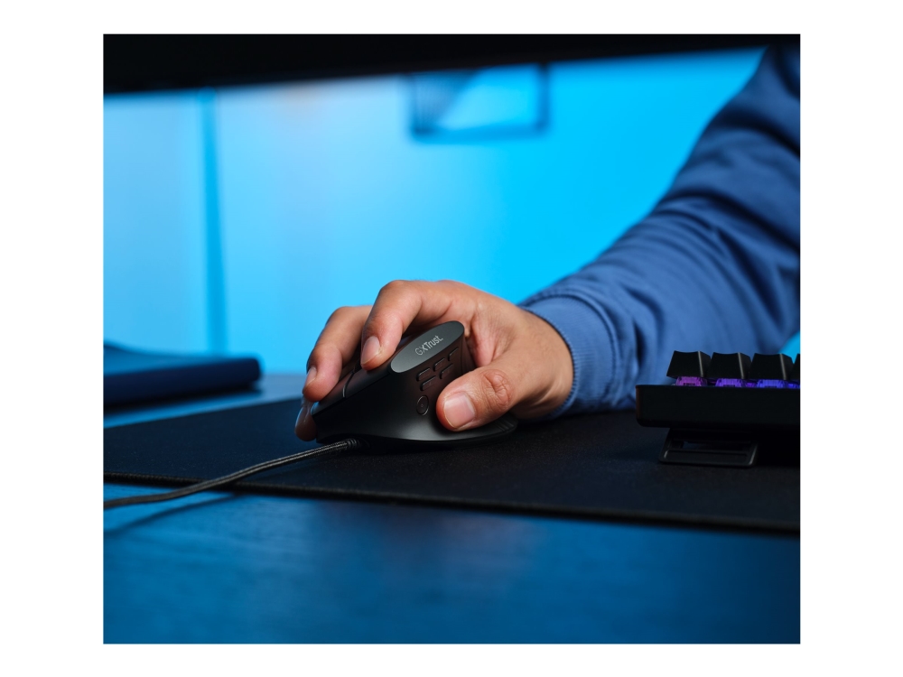 Trust Gxt 145 Rexxa, Rechts, Usb Typ-A, 12800 Dpi, Schwarz