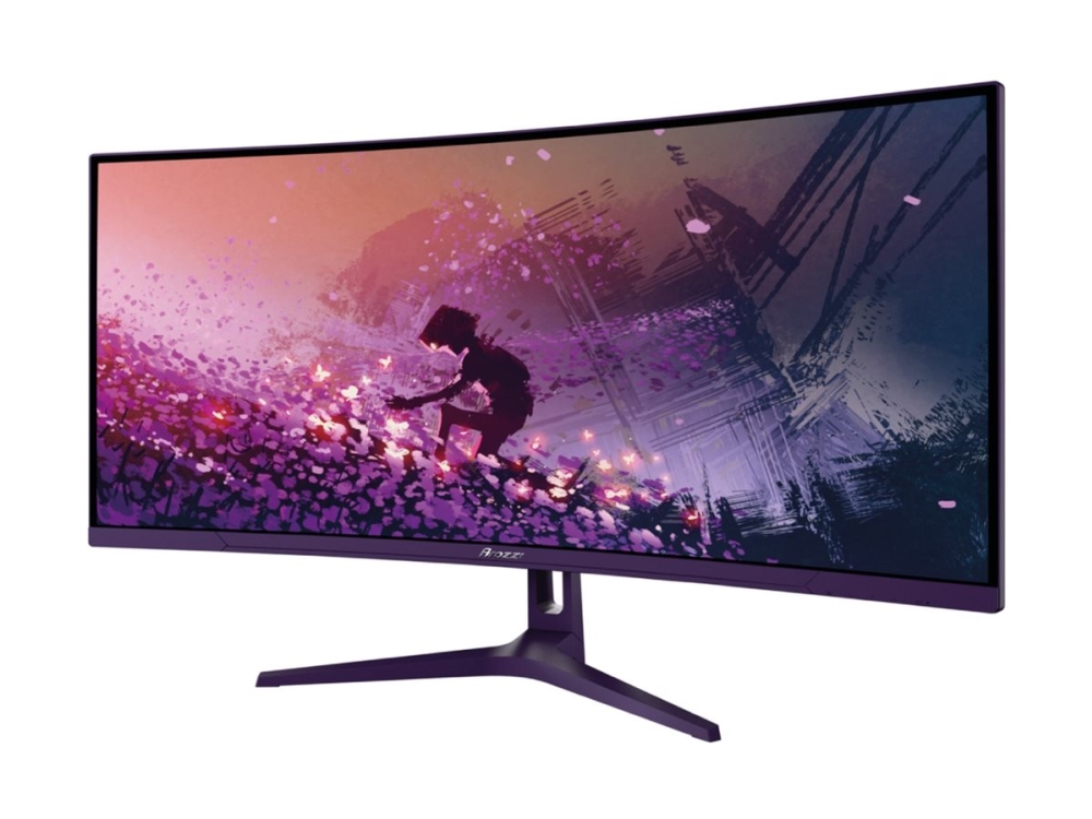 Arozzi Nova 34“ Curved Va 165Hz - Gaming Monitor - Purple