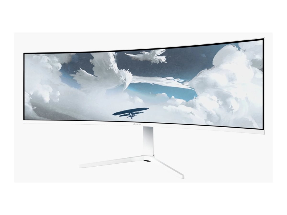 Arozzi Nova 49“ Curved Va 165Hz - Ultrawide Gaming Monitor - White