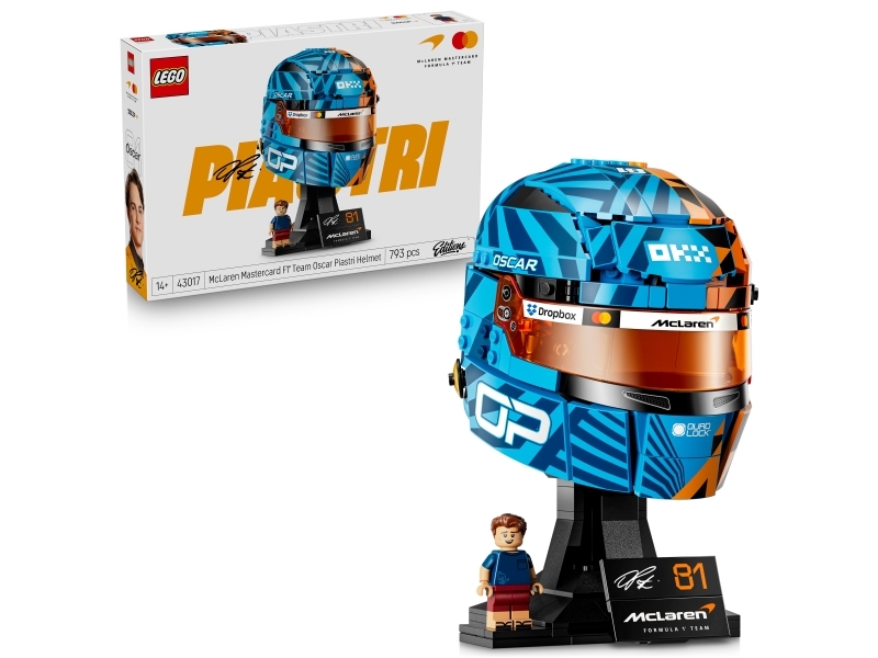 LEGO Editions 43017 ® Editions McLaren Mastercard F1® Team Oscar Piastri Helmet - F1® Merch - Display Set - 43017