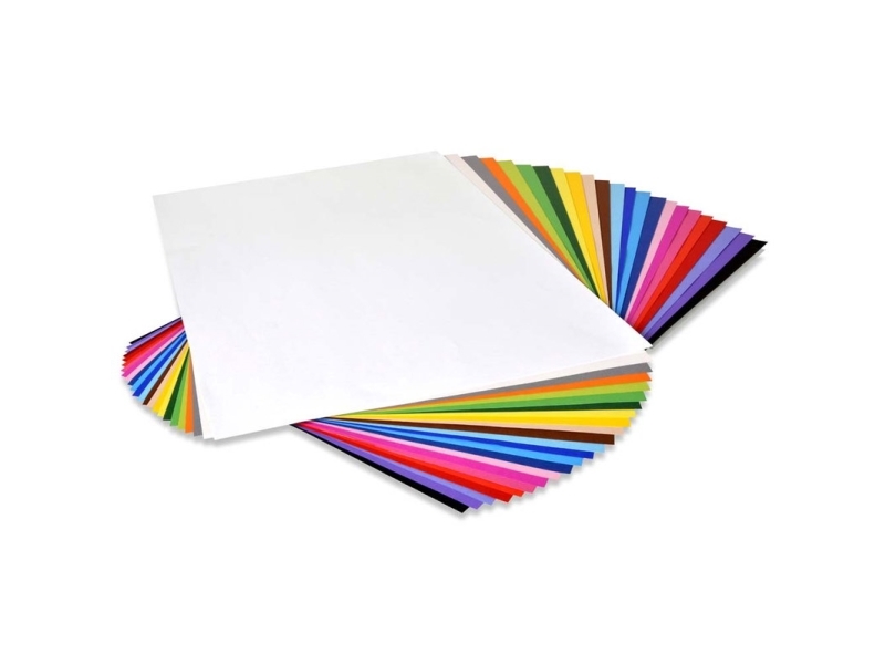 Folia Karton Play Cut, assorteret Ubestrøget, 180g/m2 420mm x 600mm, Smal bane pakke a 120 ark - (2 stk.)