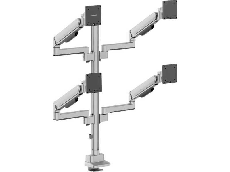 Speaka Professional Monitor-Tischhalterung Sp-Mm-1070 4 Display(S) 43,2 Cm (17) - 101,6 Cm (40) Aluminium Neigbar, Schwenkbar, Höhenverstellbar (Sp-1