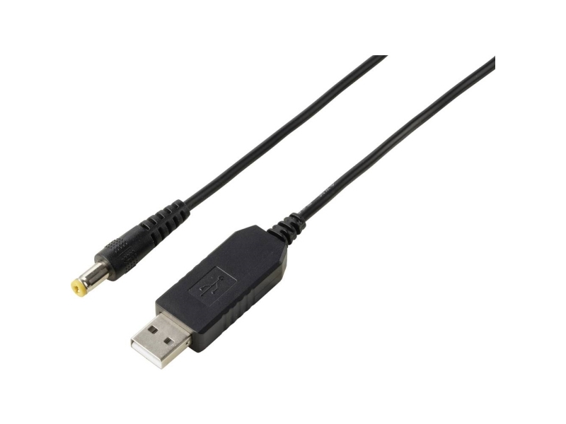 Voltcraft Usb-Spannungswandler Dc/Dc Mit Hohlstecker-/Anschluss 5,5 X 2,1 Mm Black, Mit Dc-Adapter