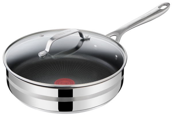 Tefal Jamie Oliver E3103334, Schwenkpfanne, Edelstahl, Edelstahl, Titan, Edelstahl, Glas