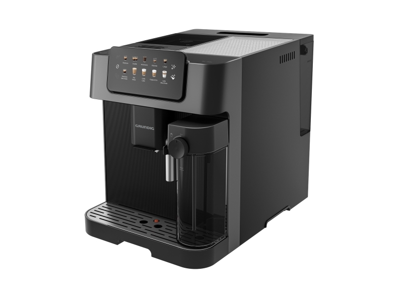 Grundig Kva 7230, Elektrisk Kaffeperkolator, 2 L, Kaffebønner, Indbygget Kværn, 1350 W, Sort, Sølv