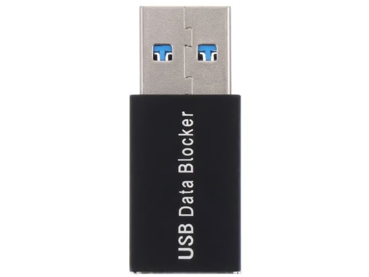 USB-A 3.0 Data Blocker - Sort