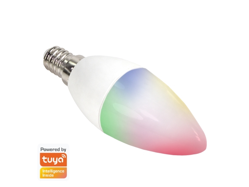 LogiLink WiFi Smart E14 Candle light, Tuya compatible