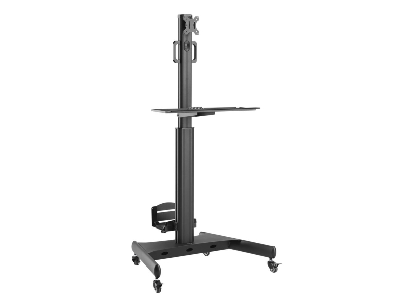 ACT mobil arbejdsstation til én skærm, med CPU-holder, tastatur- og musebakke (AC8374)