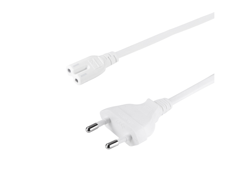 Logilink Power Cable, Cee 7/16 To Iec C7, White, 7.5 M