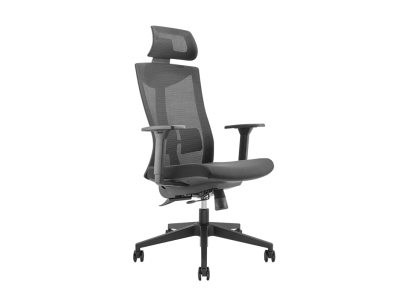 Logilink Ergonomic Office Chair With High Mesh Backrest, Up To 150 Kg, Black