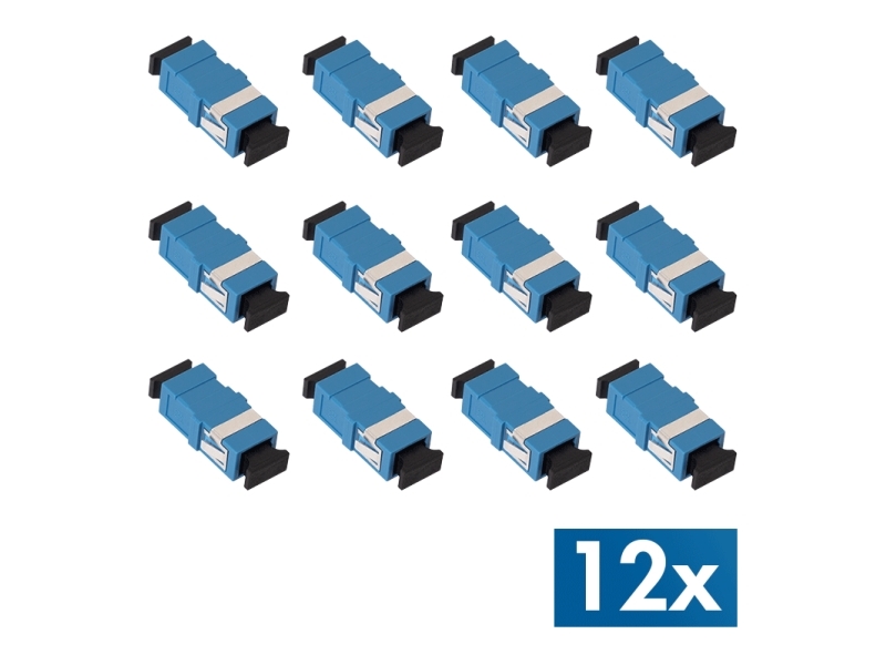 Logilink Lwl Kupplung-Set, 2X Sc Simplex, Ohne Flansch, Blau 2X Sc Simplex Kupplung, Einteiliges Gehäuse Aus Kunststoff, - 1 Stück (Fa01sc5)