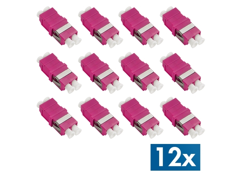 Logilink Lwl Koblingssæt: 2X Lc Duplex, Uden Flange, Violett (Om4), 2X Lc Duplex Kobling, Sc-Simplex Udtag