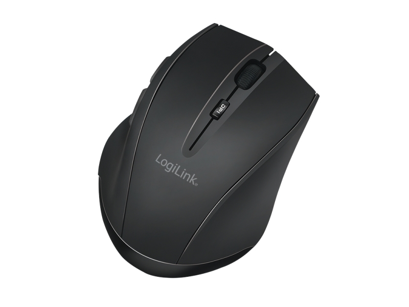 Logilink Bevielė Pelė Bt 5.0,Ergonomiczna, Juoda