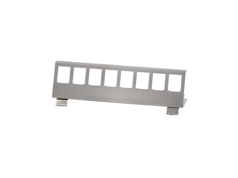 Logilink Mp0075 - Hutschienenhalter Für 8 Keystone Module Edelstahl (Mp0075)