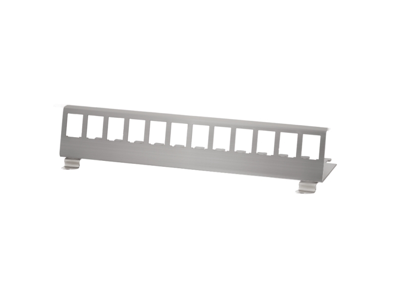 Logilink Mp0076 - Hutschienenhalter Für 12 Keystone Module Edelstahl (Mp0076)