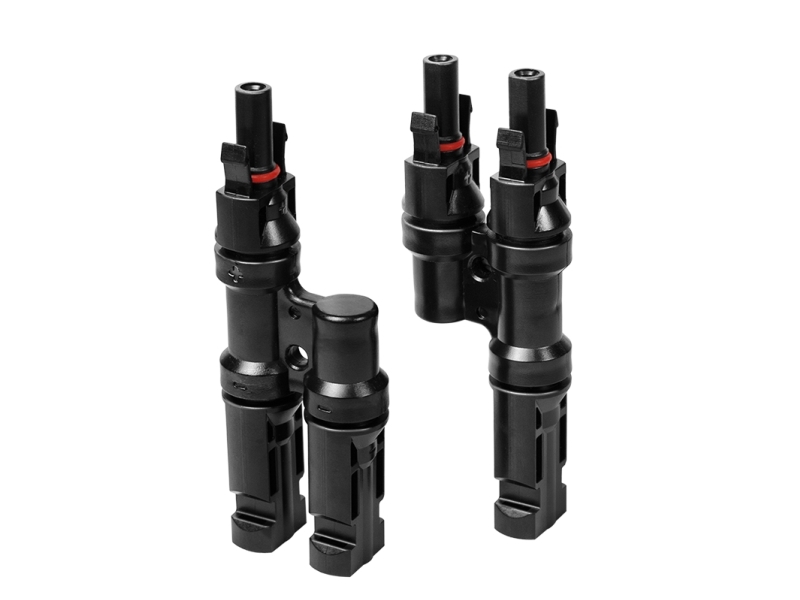 Logilink Solar Y-Connector Set, 2 Pcs, Male & Female, Pvc, For Solar Cables, Black