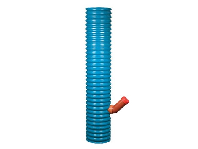 Wavin 315 x 110 mm blå PVC-sandfangsbrønd med vandlås, 70 l
