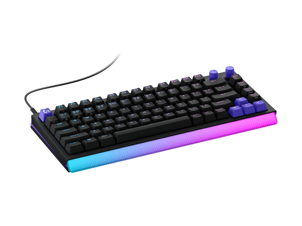 Logitech G G512 X 75 - Tangentbord - TMR analog, mekanisk, taktil stil - med LED-indikator - bakgrundsbelyst - USB-C - QWERTY - Dansk/Norsk/Svensk/Finsk - tangentbrytare: Kailh / Gateron KS-20 - svart | Spel - Gamingdatorer - Gamingdatorer tillbehör | GameStuff