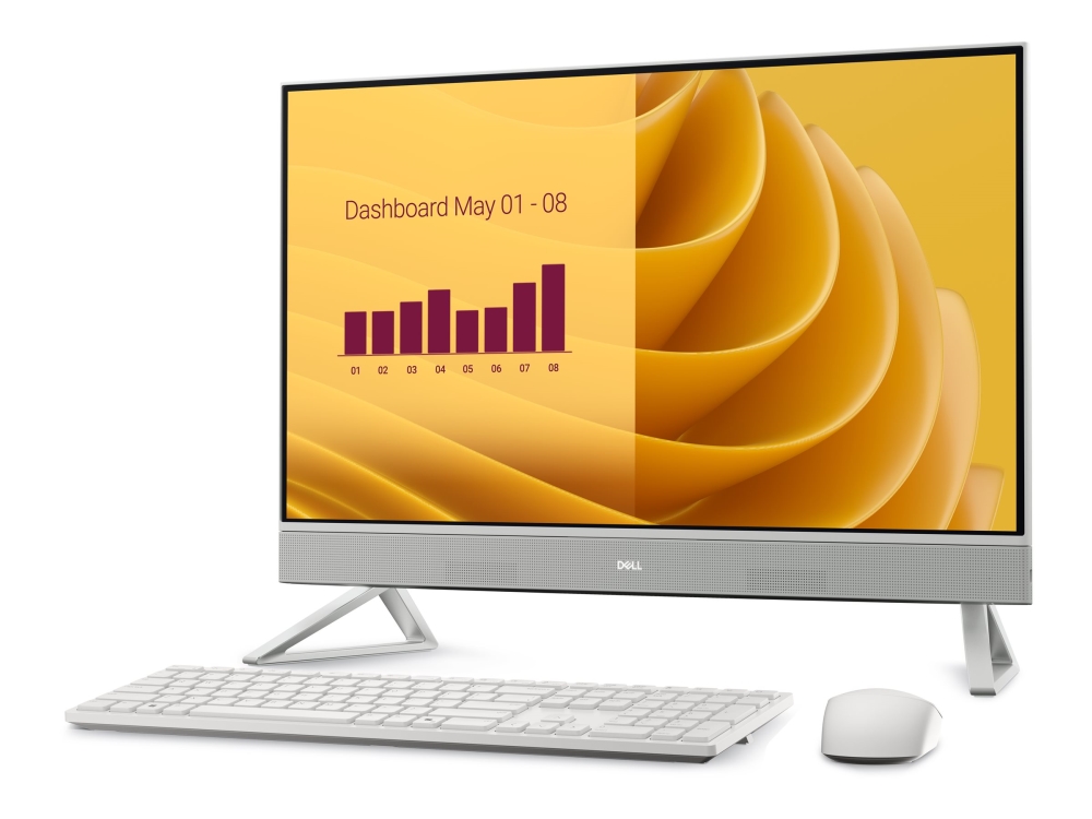 Dell Ec27250 Aio Desktop Intel Core 7 27" 16 Gb 150U Ddr5 512 Gb Intel Graphics Us Windows 11 Pro