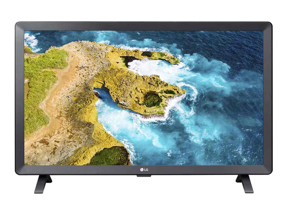 LG 24TQ520S-PZ - LED-skærm med TV-tuner - Smart - 24 (23.6 til at se) - 1366 x 768 HD @ 75 Hz - 250 cd/m² - 1000:1 - 14 ms - 2xHDMI - højtalere - s