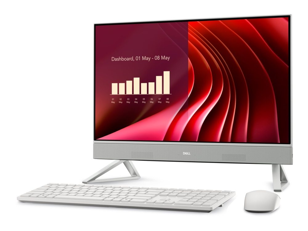 Dell 24 All-In-One Ec24250 - Alt-I-Én Core 7 150U / Op Til 5.4 Ghz - Ram 16 Gb - Ssd 1 Tb - Nvme - Intel Graphics - Gigabit Ethernet, Bluetooth, Ieee