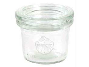 Weck Patentglas 35 Ml Ø5,45X4,1 Cm Mit Deckel Aus Klarem Glas, 24 Stk/Krt
