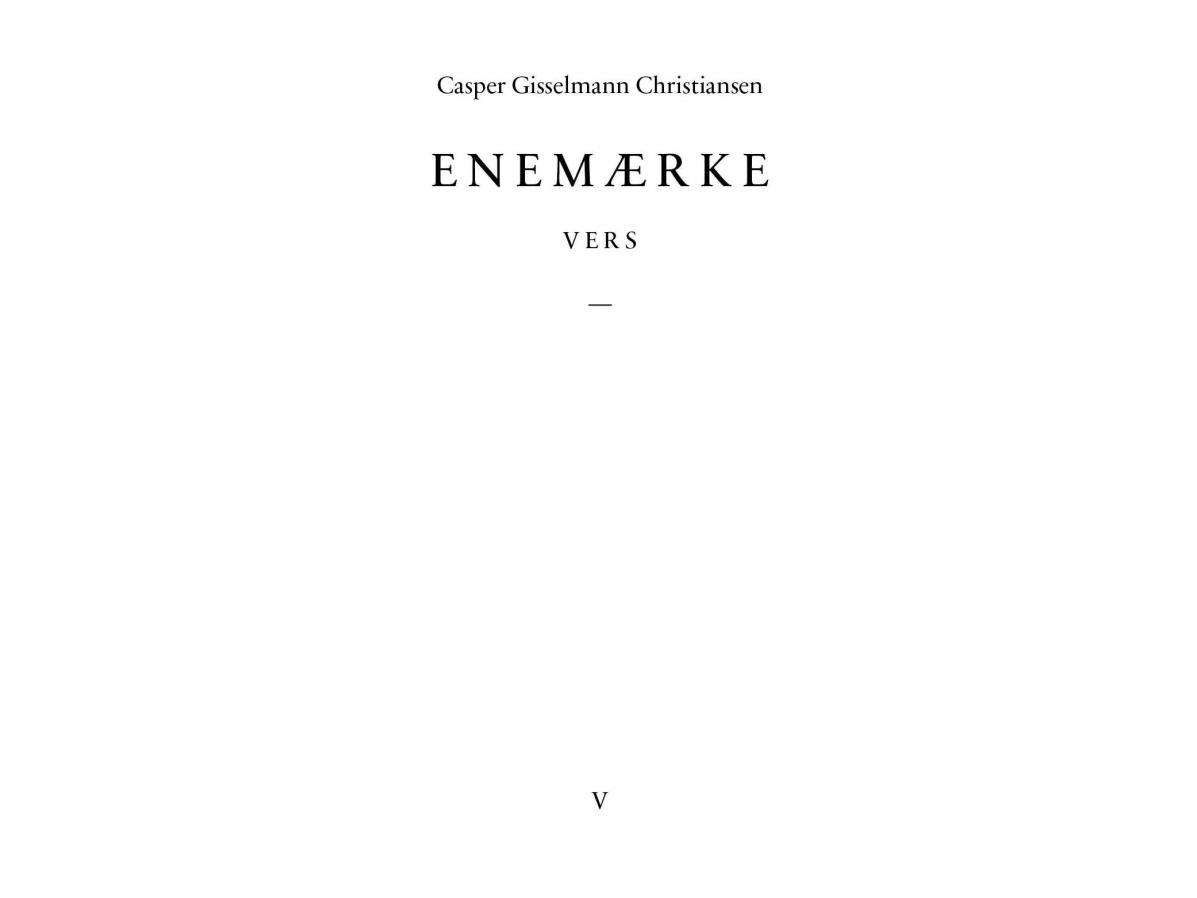 Enemærke | Casper Gisselmann Christiansen